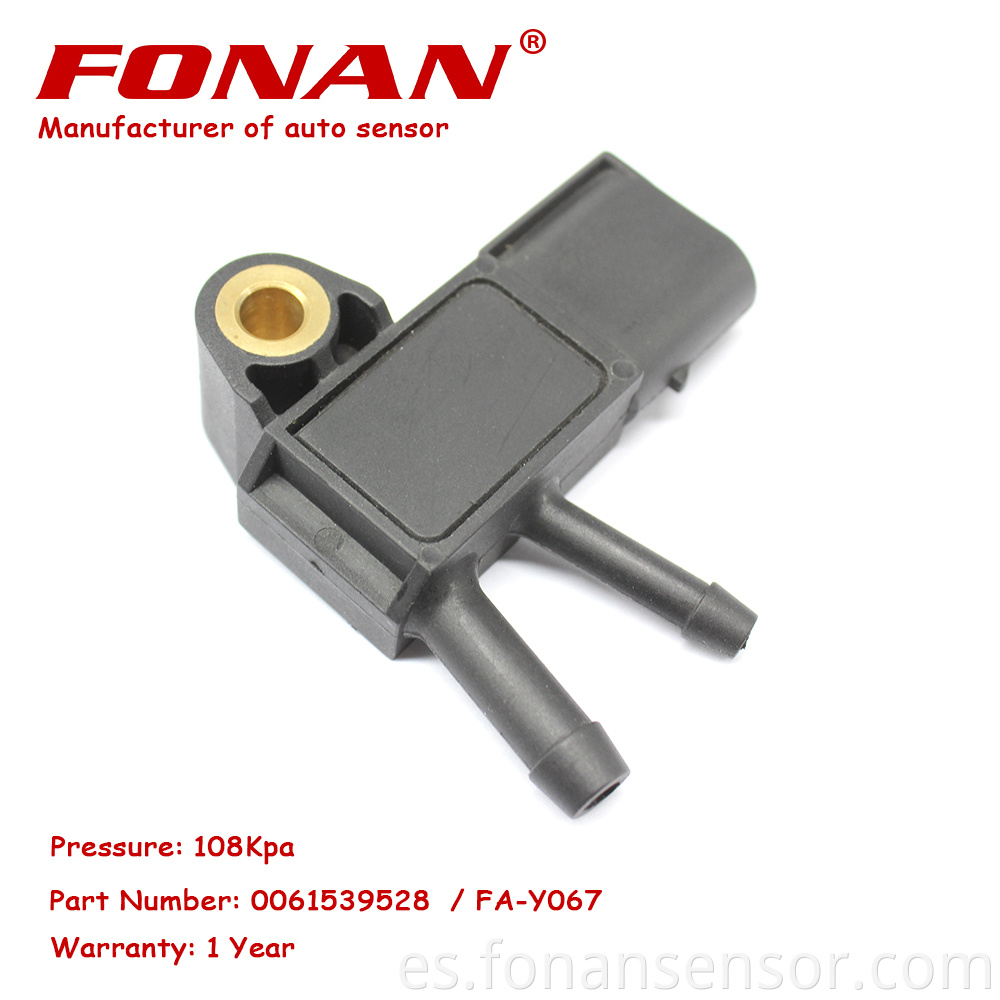 Sensor de presión diferencial DPF 0281006279 0281002761 0281002822 0281002823 0281002924 0281002925 0281006025 para Mercedes